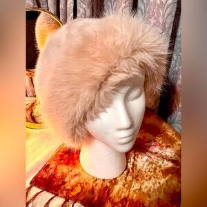 Adorable Faux Fur Pink Hat
